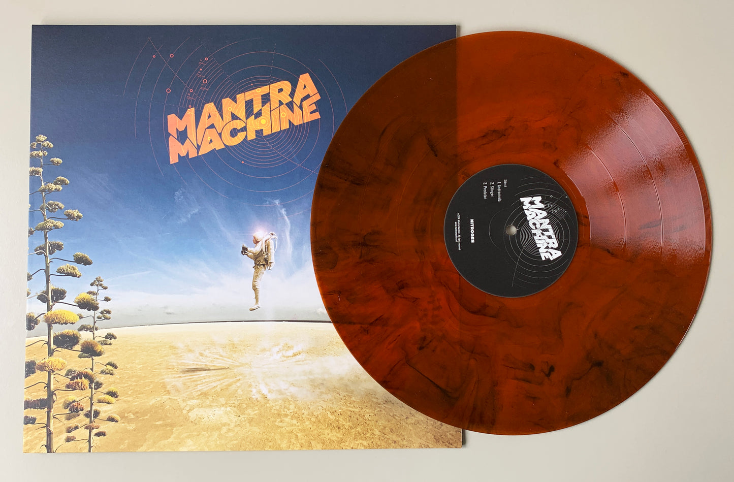 Nitrogen - Record/Vinyl 180 grams - Orange transparant / black marble